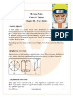 Class 12 Physics Revision Notes Wave Optics LEARN WITH GIGACHADS