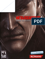 Metal Gear Solid 4 - Manual - PS3