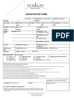Contoh Registration Form Hotel