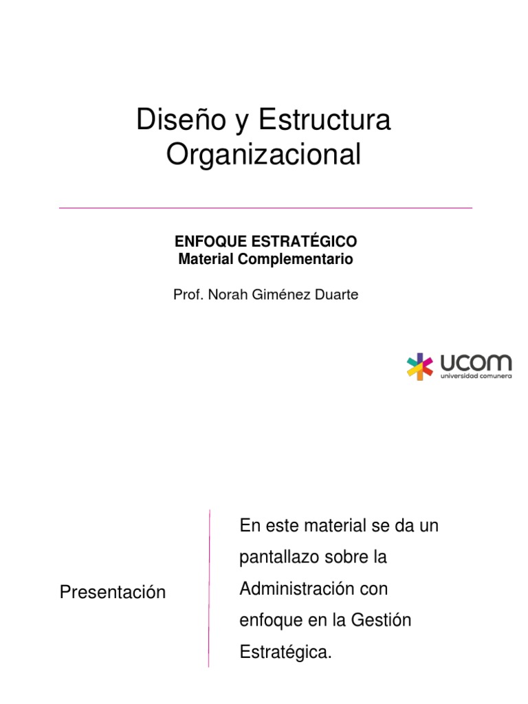 Material Complementario ENFOQUE ESTRATÉGICO | PDF | Planificación ...