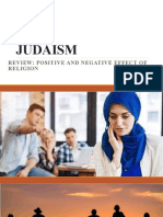 Judaism: Review: Positive and Negative Effect of Religion