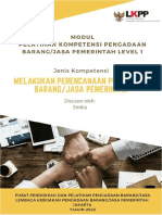 Modul 3 JK Melakukan Perencanaan PBJP Level 1