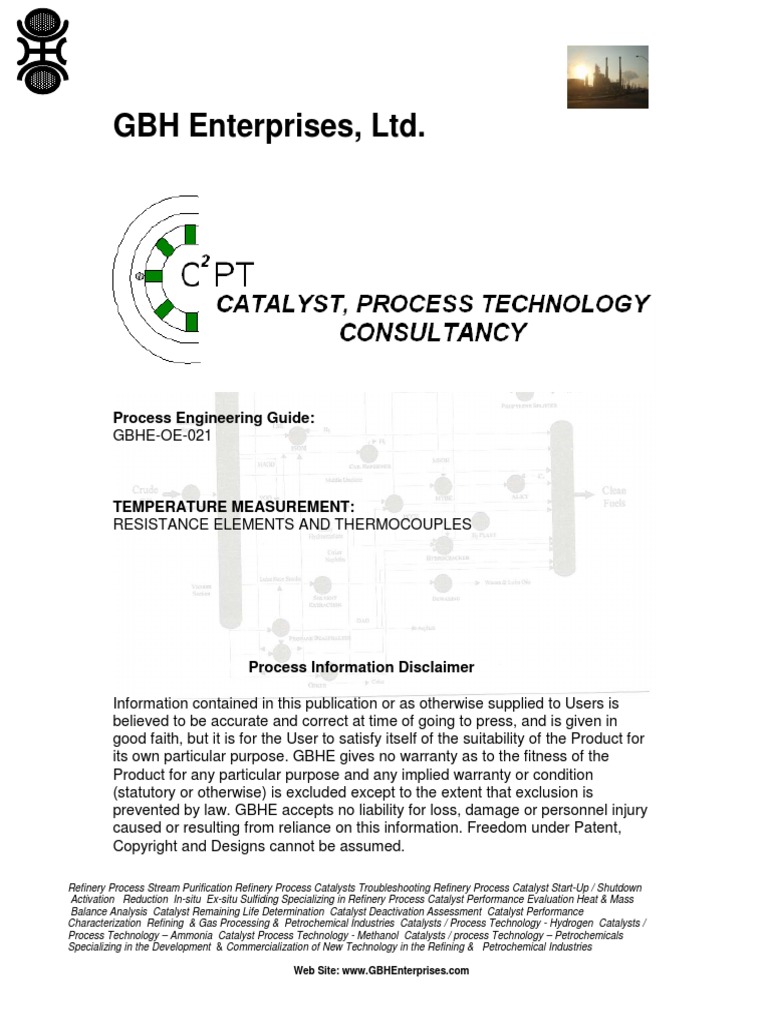 GBH Enterprises, LTD.: Process Engineering Guide | PDF | Thermocouple ...