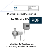 Instruction Manual-Instruction Manual TurBiScat and SICON in-line Turbidimeter and Control Unit (10860S4-14438-S)