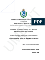 TM 2018 Tesis Umecit Maestria Inteligencia Emocional en Docentes