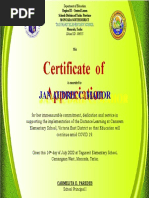 Stakeholders Certificate