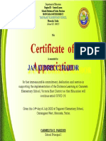 Stakeholders Certificate