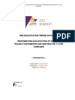 Pre-Q Tender Document - Solar PV For 7 UiTM Campuses