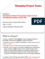 Leading and Managing Project Teams