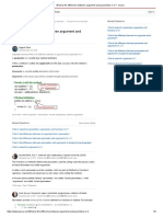 What Is The Difference Between Argument and Parameters in C - Quora