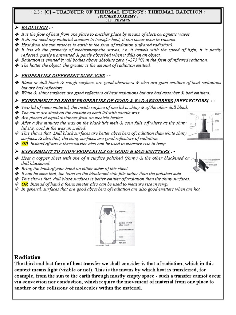 Thermal Radiation and Heat Transfer | PDF | Light | Infrared