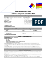 Material Safety Data Sheet: Leishman's Stain Powder and Solution MSDS