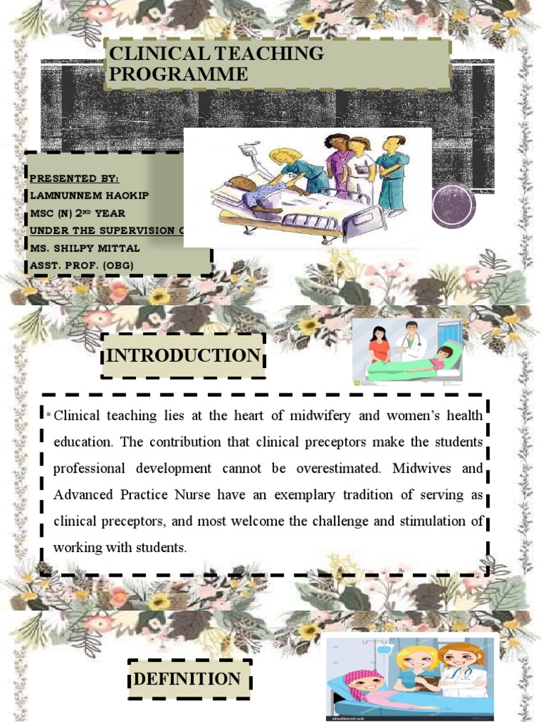 Example Of Clinical Teaching Plan In Nursing