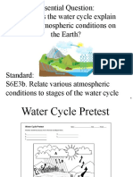Water Cycle Atomospheric Conditions