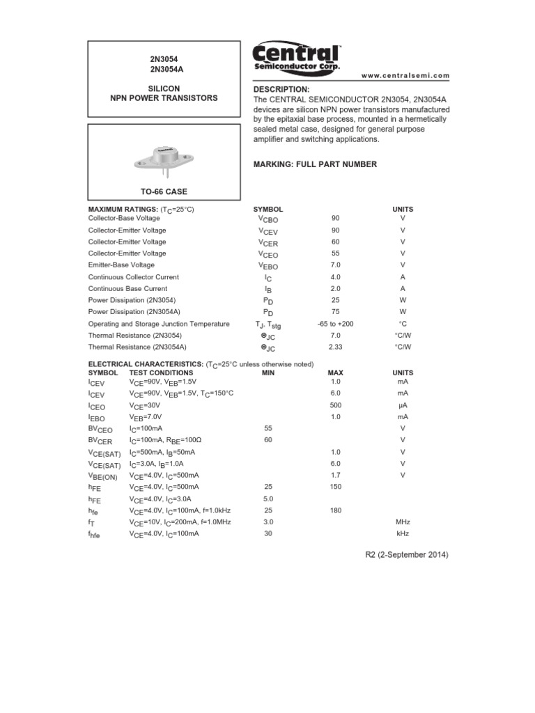 2n3054-2n3054a-silicon-npn-power-transistors-description-pdf