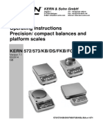 Kern Balances Platform-Industrial DS Series Manual