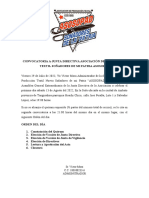 Convocatoria Asamblea General Nueva Directiva