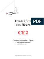 CE2 Evaluation Maitre