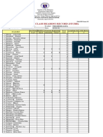 Screening Test Class Reading Record (STCRR) : Names