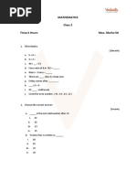 Class 2 Maths Question Paper PDF | PDF | Geometric Shapes | Elementary ...