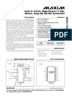 1-Cell To 3-Cell, High-Power (1.5A), Low-Noise, Step-Up DC-DC Converter