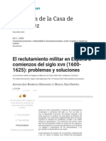 El Reclutamiento Militar en España A Comienzos Del Siglo Xvii (1600-1625) - Problemas y Solucione