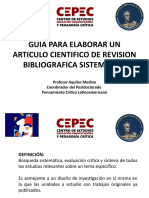 Como Elaborar Un Articulo Cientifico de Revision Por Dr. Aquiles Medina, Cepec Ubv Venezuela.