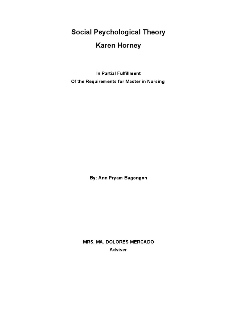 horney theory