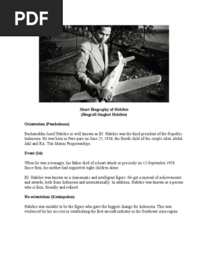Short Biography of Habibie