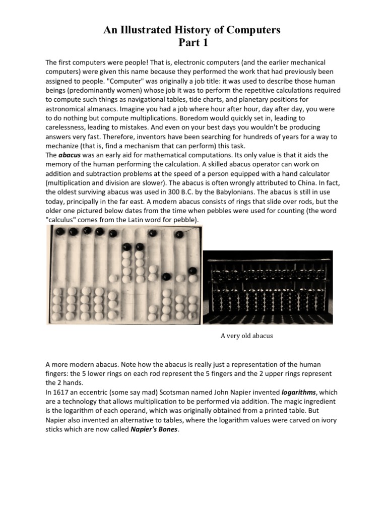 History of Computer | PDF