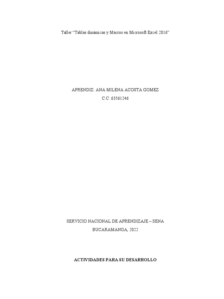 Taller Tablas Dinamicas y Macros PDF