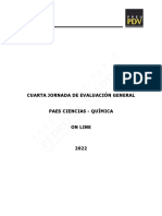 Ensayo 4 J.E.G. PAES On Line - Química 2022