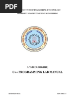 C++ Programming Lab Manual: Sri Indu Institute of Engineering &technology