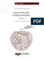 Group Work and Group Assessment: CAD Guidelines