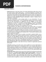 FILOSOFIA CONTEMPORANEA