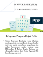 Program Rujuk Balik (PRB) : Rumah Sakit Dr. Hafiz (RSDH) Cianjur
