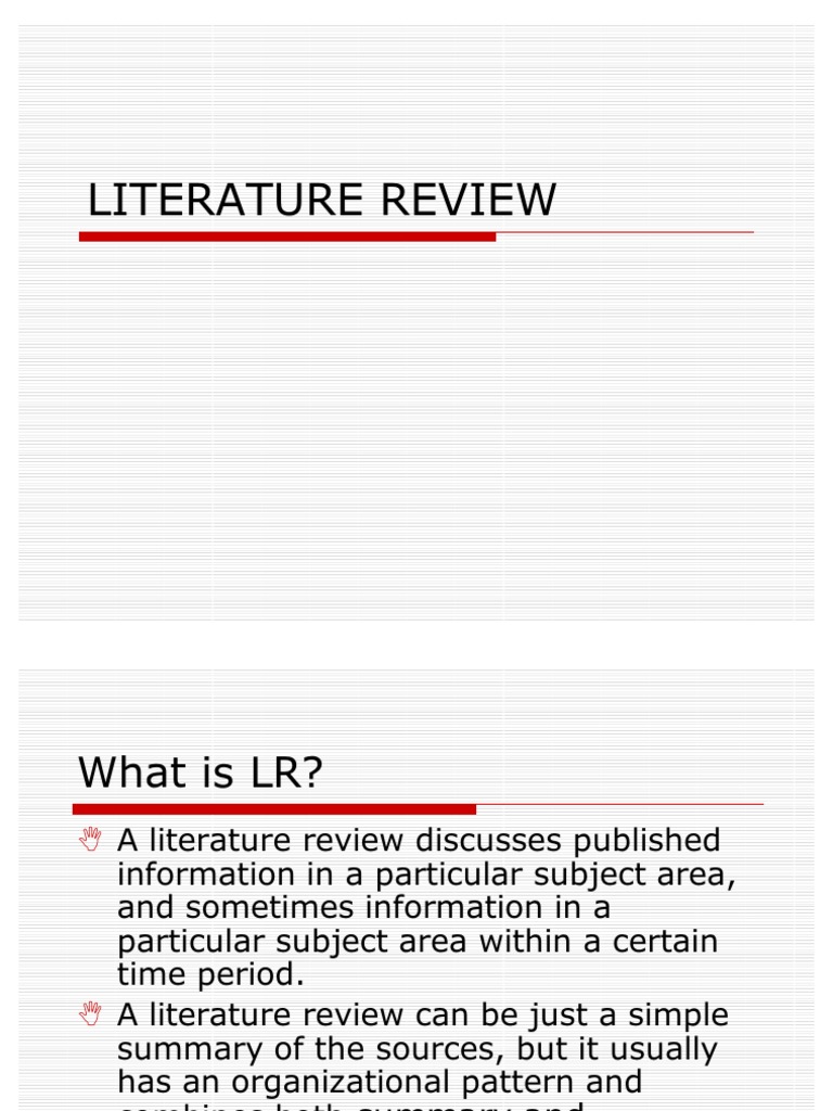 Literature review example picture