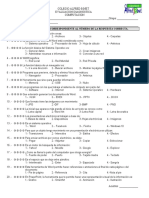 Evaluacion Diagnostica 3 y 4 Grado