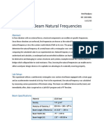 Lab 6: Beam Natural Frequencies: Abstract