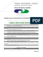 Prova 019 Educador Infantil