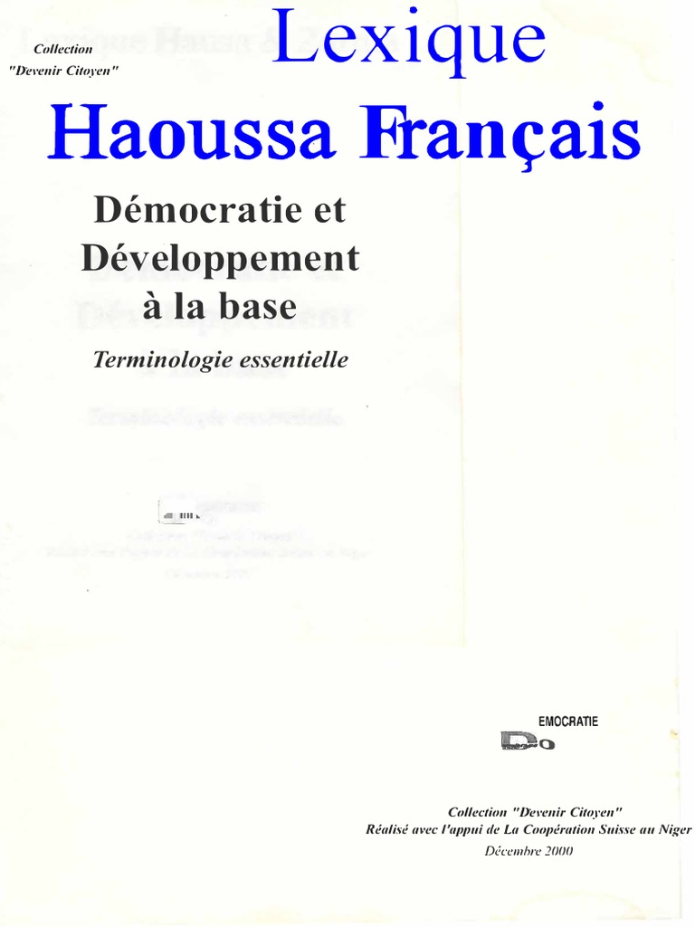 Lexique Haoussa Francais | PDF