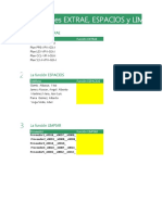 Las Funciones Extrae Espacios y Limpiar