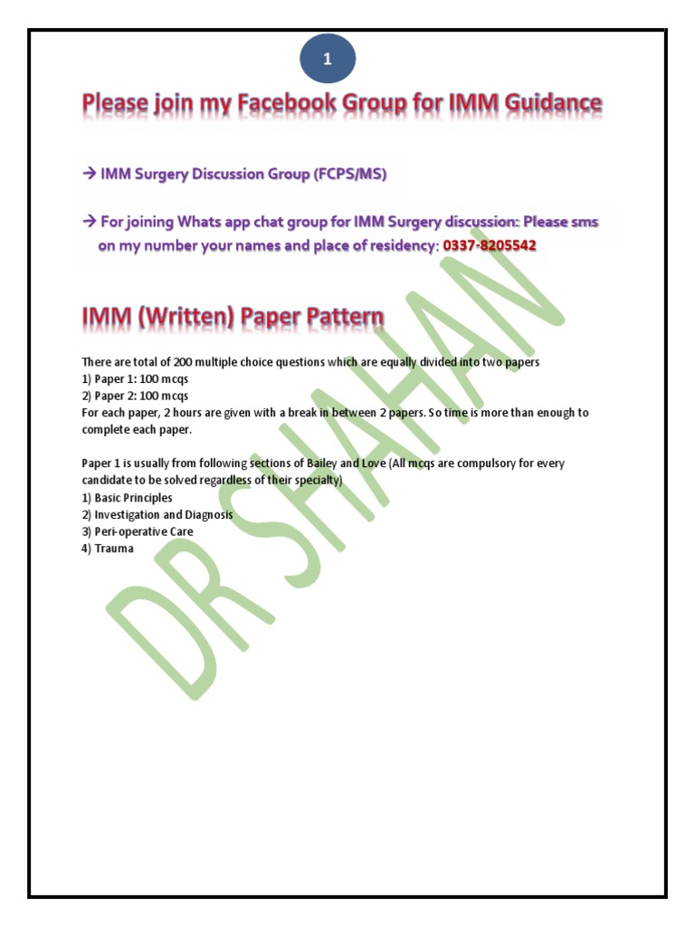 IMM Surgery Exam Preparation Guide | PDF | Surgery | Endoscopy