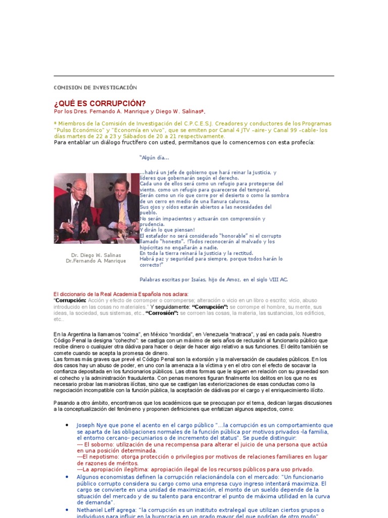 Que Es La Corrupcion Pdf Corrupción Política Soborno