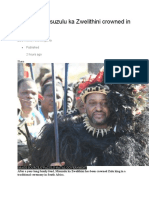 Zulu King Misuzulu Ka Zwelithini Crowned in South Africa: by Nomsa Maseko