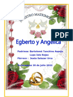Matrimonio de Egberto y Angelica