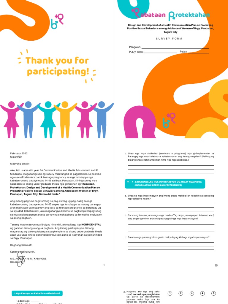 For Print Survey Book | PDF