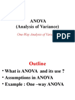 (Analysis of Variance) : Anova