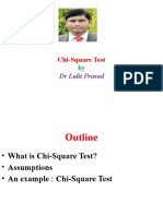 Chi-Square Test: DR Lalit Prasad