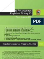Rencana Pelaksanaan Kegiatan Bidang K3. Presentasi PKB